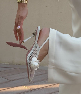 Folding Blossom Heels