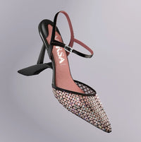 Crystal convertible heels