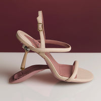 Beige convertible sandals