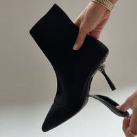 Knit convertible boots