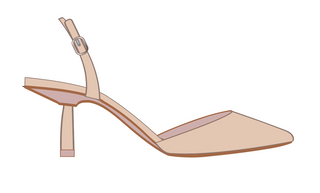 Audrey Slingbacks in Biscuit Leather