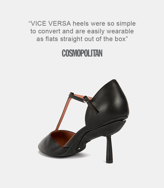 back view of t strap shoes