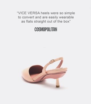 Back view of beige slingbacks