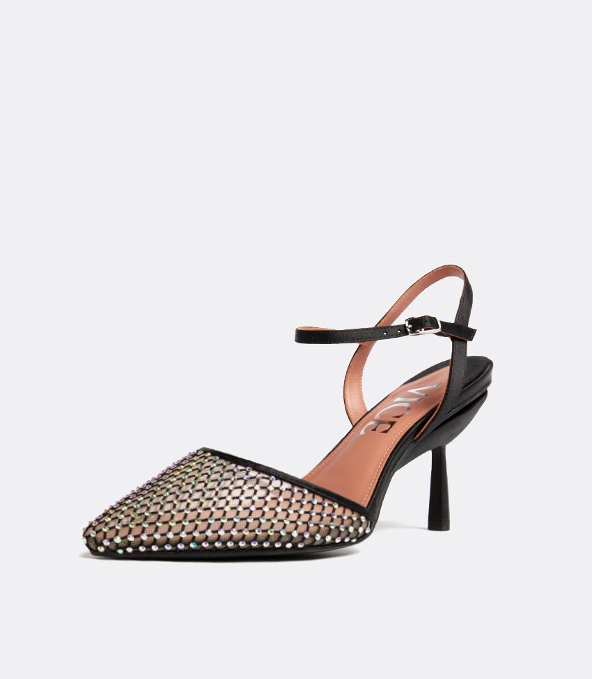 Crystal mesh with strap
