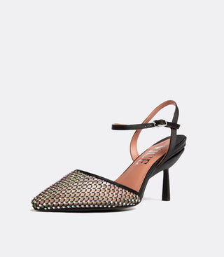 Crystal mesh with strap