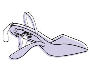 Folding heel step 2