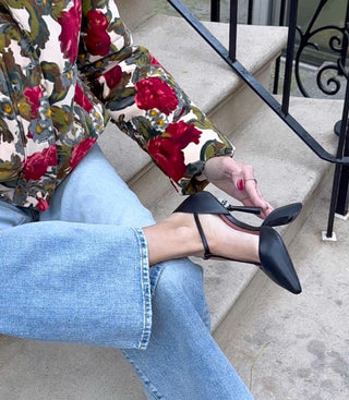 t strap heels folding